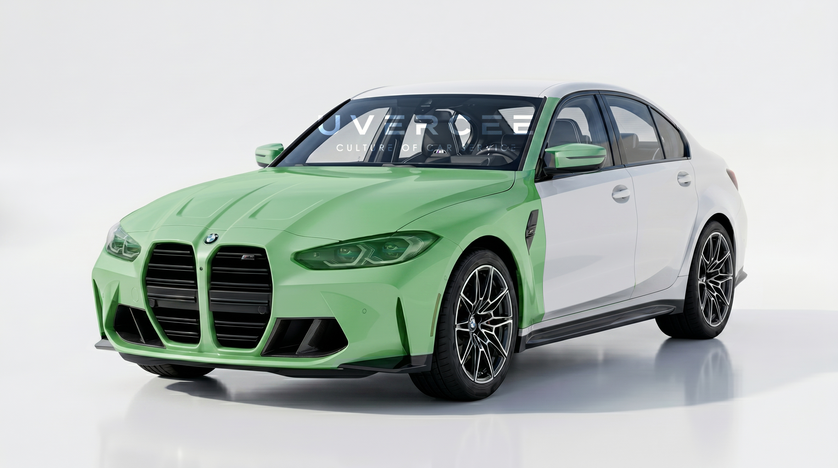 Front End PPF coverage preview — sedan